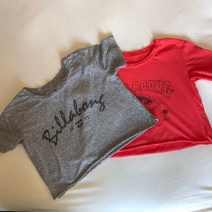 Billabong Cropped T-Shirts *LOT of 2*